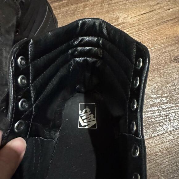 Vans SK8-Hi Men's Triple Black High Top Skate Shoes Size 13 VN000TS9BJ4 READ - Picture 9 of 11